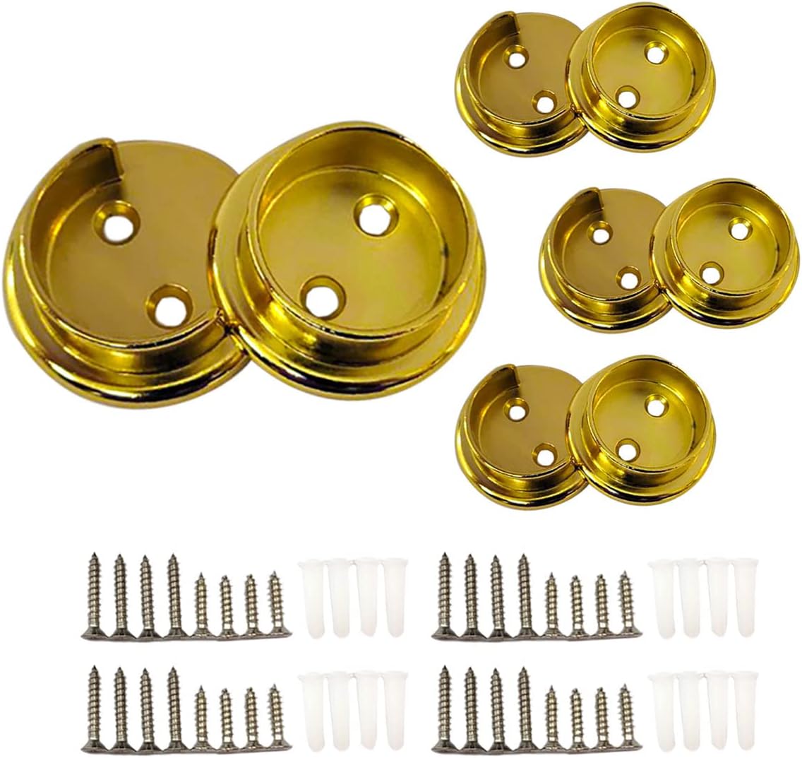 qcaa heavy duty solid metal closet rod socket, main product view