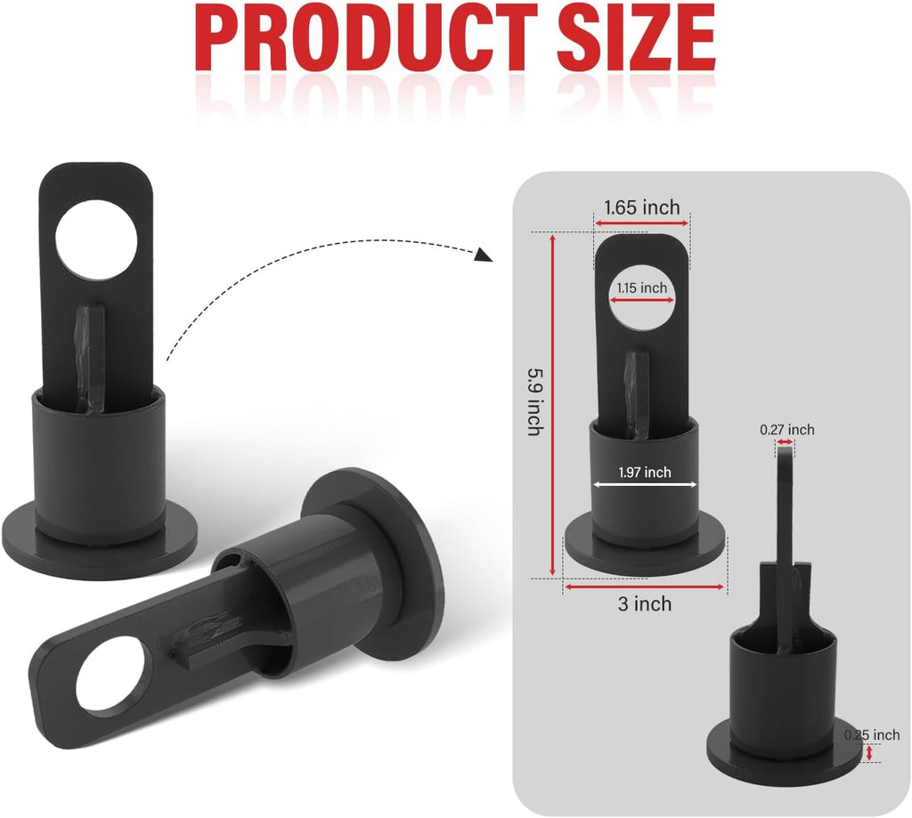 5th Wheel Lifting Bracket Wheel Trailer Hitch Fifth Lifting Hook Replace # 6100, Black