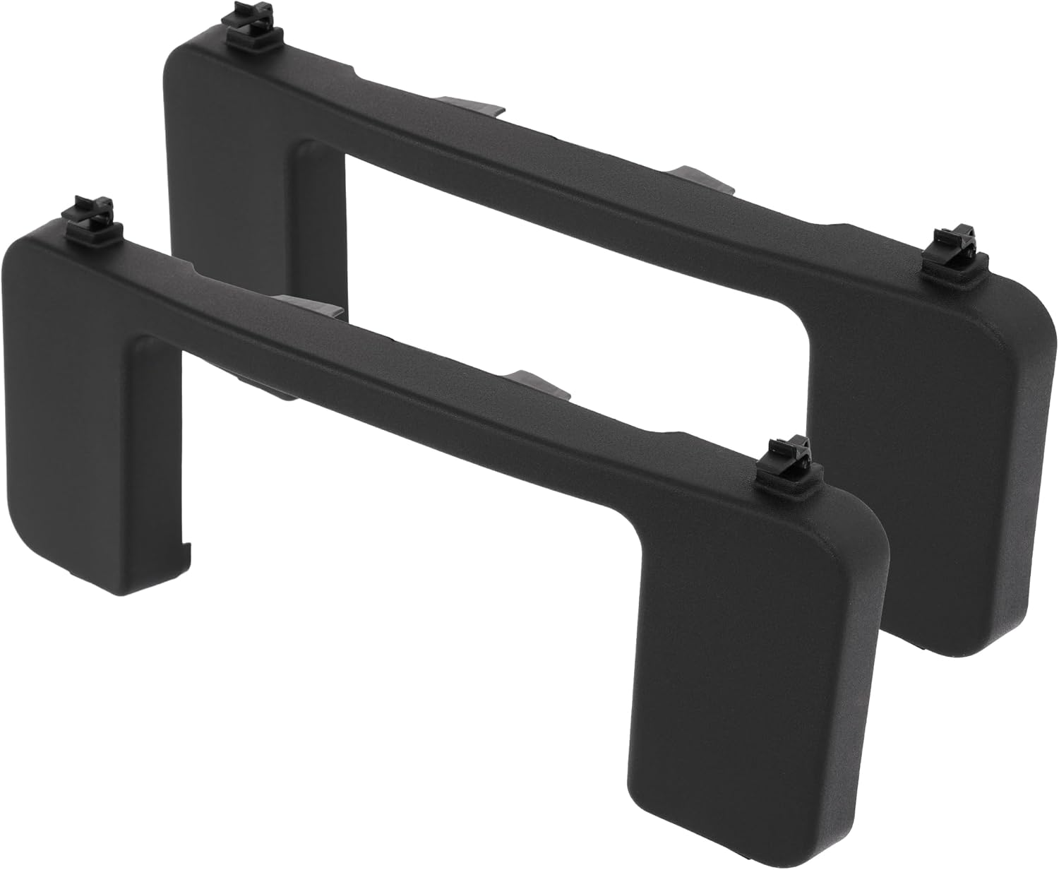 ALMULOO 2-Piece Front Bumper Tow Hook Cover Set for 2017-2022 Ford F250 F350 F450 & 2017-2020 F550 Super Duty - Replacement for FO1037107, HC3B 17F751-AC/AD, HC3Z17A900D, HC3Z 17A900-B