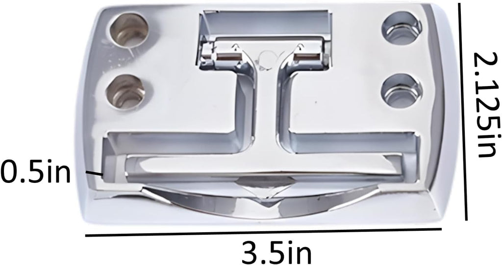 Pack By 2 Heavy Duty Folding Tow Hooks Made By High Strength Alloy for Rust Resistant in Towing Application