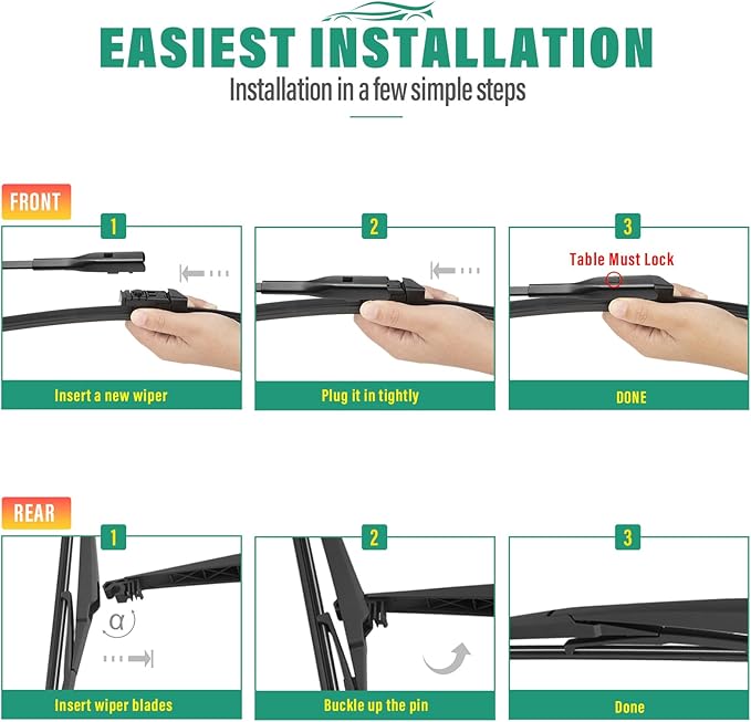 26" 16" 12" Windshield Wiper Blades Replacement - Image 8