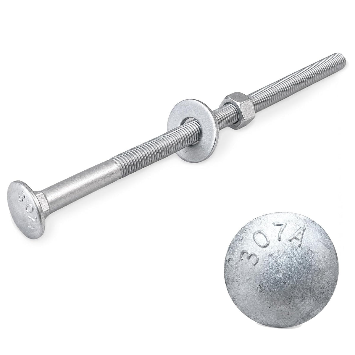 3/8" x 8" carriage bolt kit 50 pack, main product view
