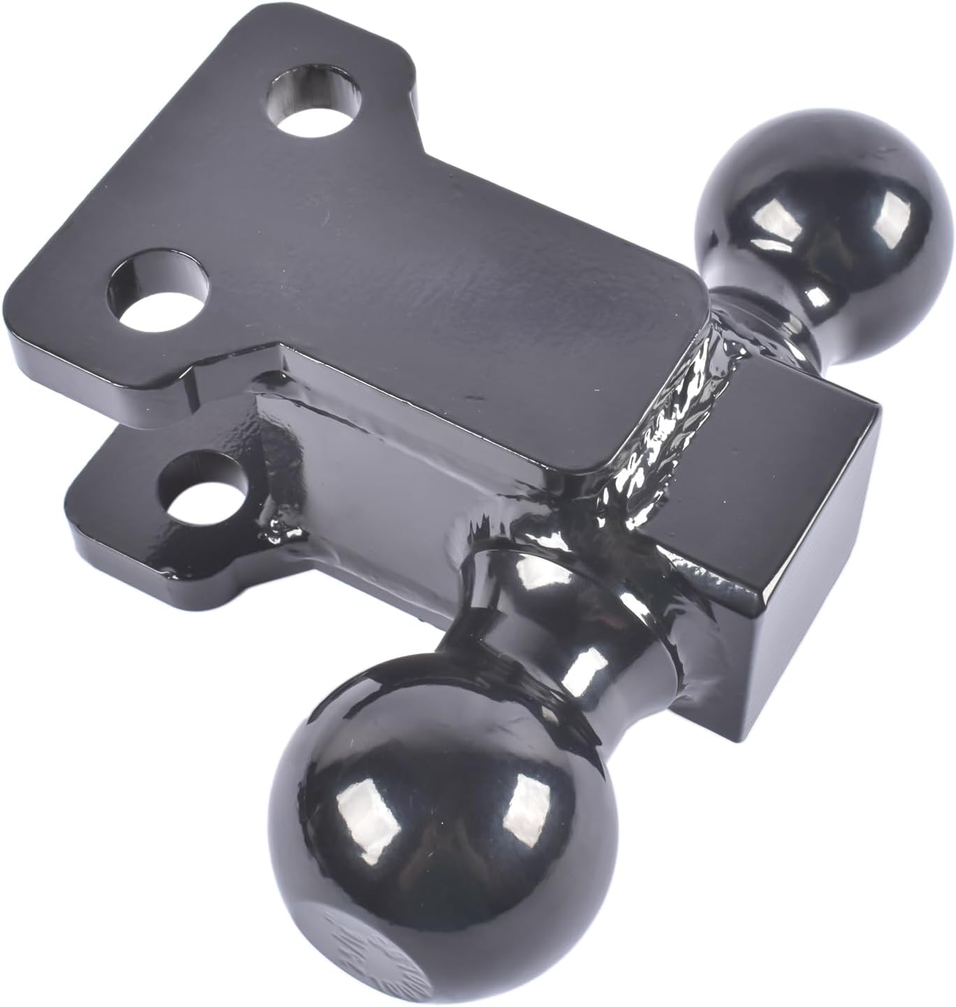 Adjustable Trailer Hitch Fits 2.5" Receiver 6-Inch Drop/Rise 22000 LBS GTW, 2" & 2-5/16" Dual Ball Heavy Duty Tow Hitch with Anti-Theft Pin for Trucks SUVs Commercial Towing, TowMax