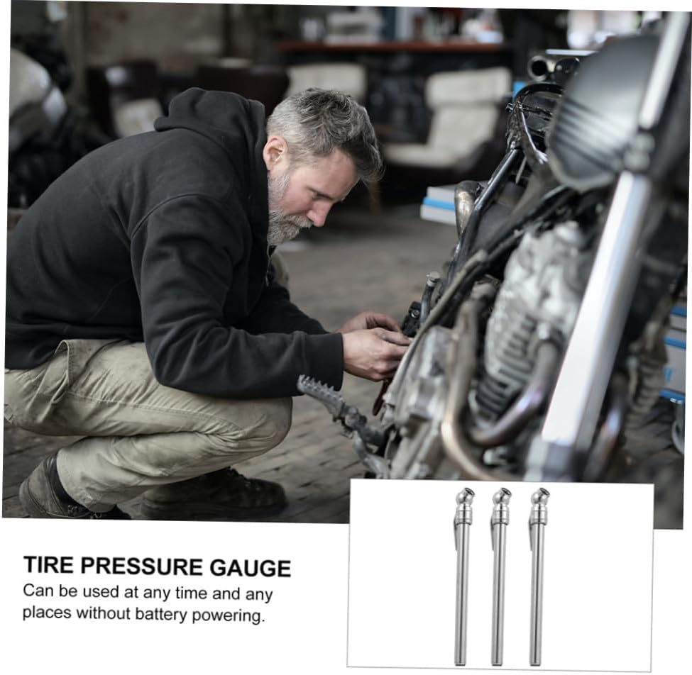 5pcs Car Tire Pressure Pen Tire Tread Gauge Heavy Duty Compatible Portable