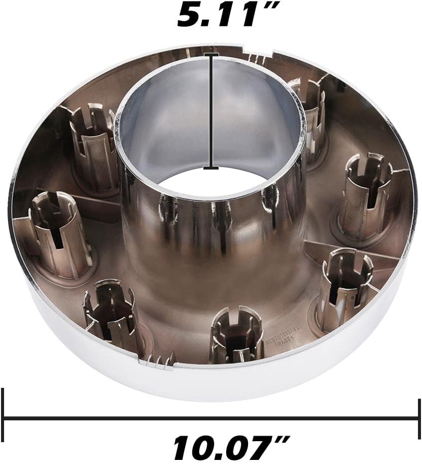 PIT66 17 Inch Wheel Center Caps Fit Ford F350 Dually 2005-2016 (DRW) | Hubcaps Cover, 4x4 4Pcs Chrome,Compatible with 2005-2016 Ford F350 Super Duty Dually (DRW)