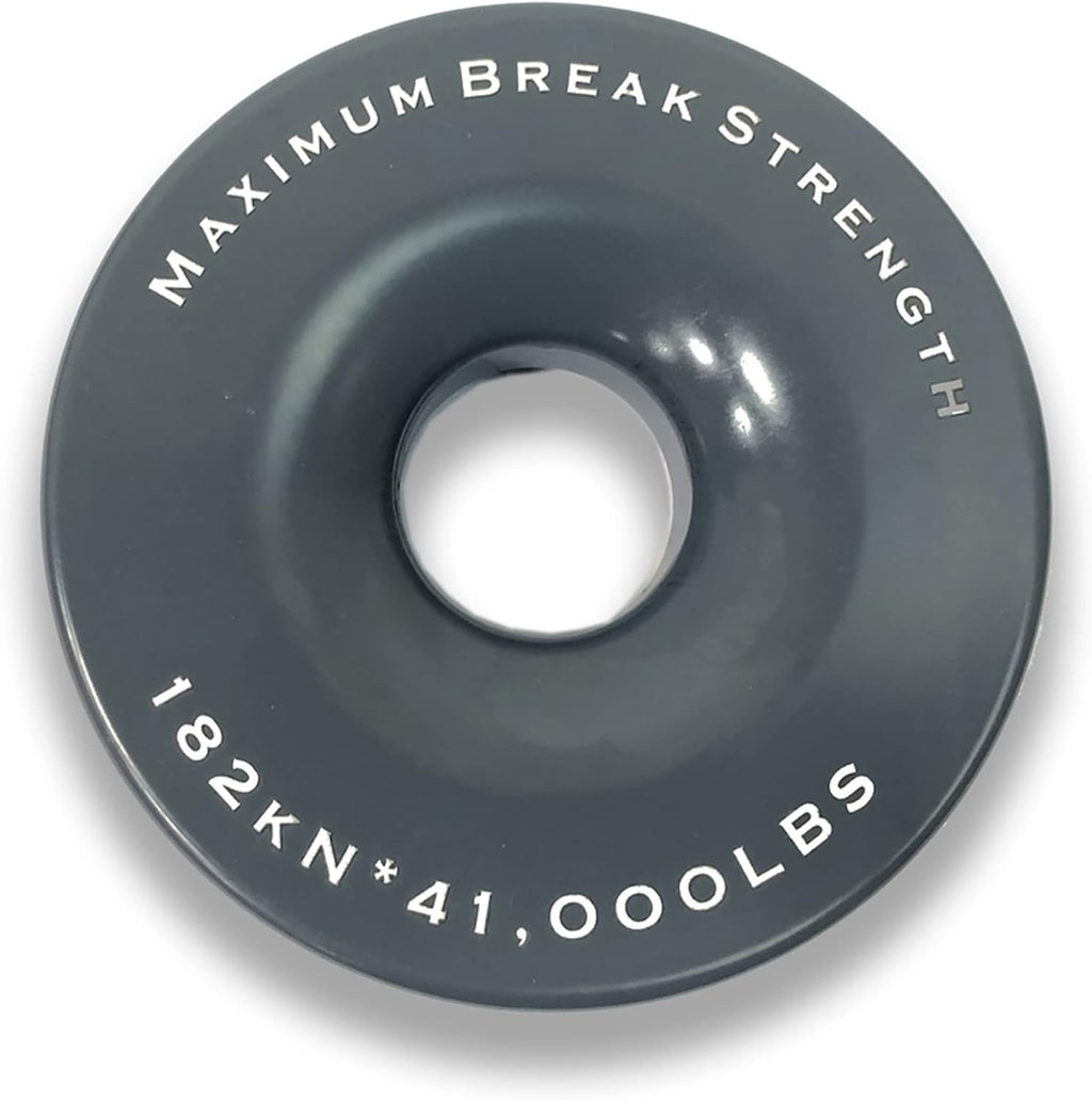 Overland Vehicle Systems Recovery Ring 4.00" 41,000 lb. Gray with Storage Bag