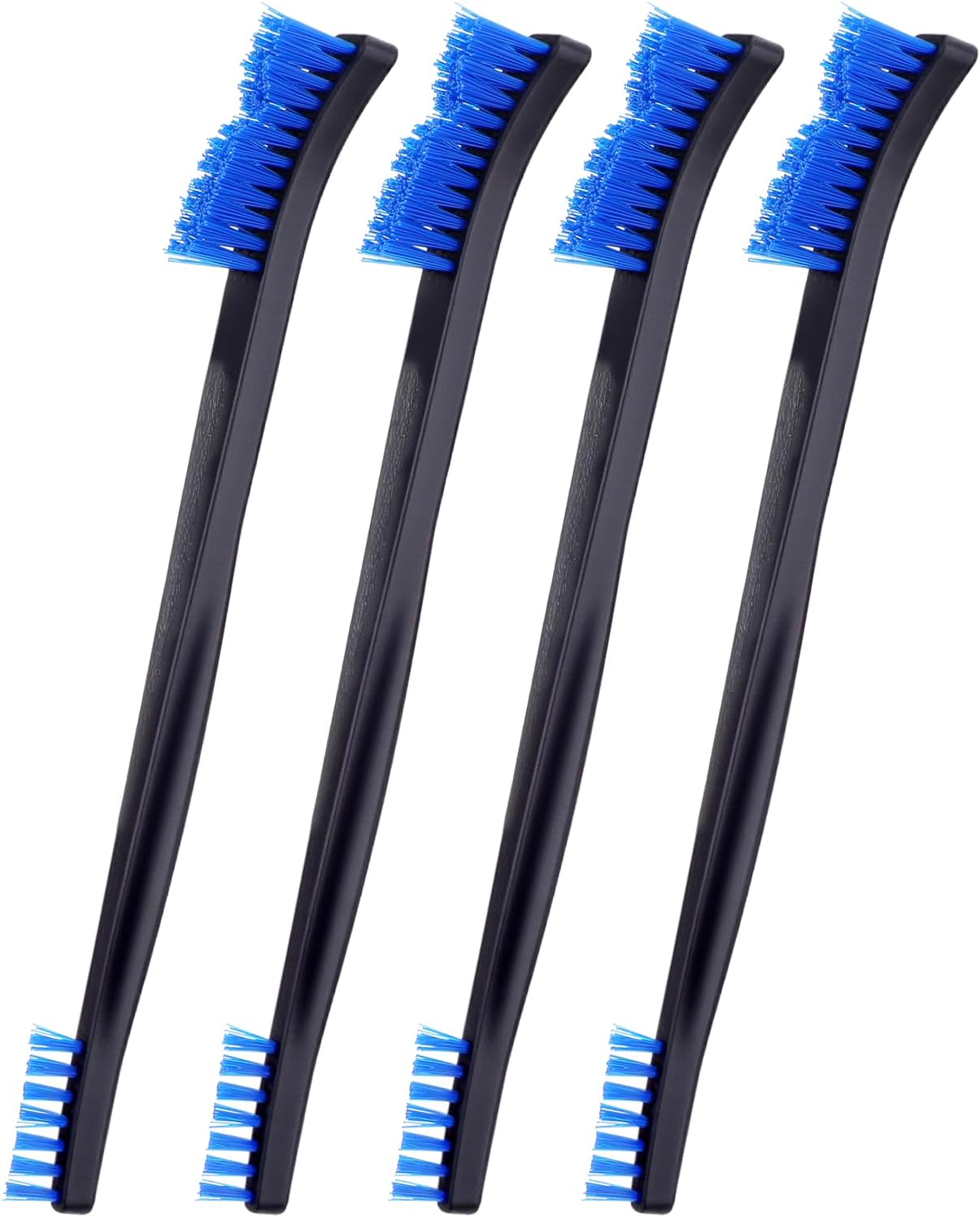 4 Pcs Small Cleaning Brush, Double-Ended Nylon Brush, Jewelry Cleaning Brushes for Detailed Cleanings of Jewelry, Cars, Kitchen, and Spaces