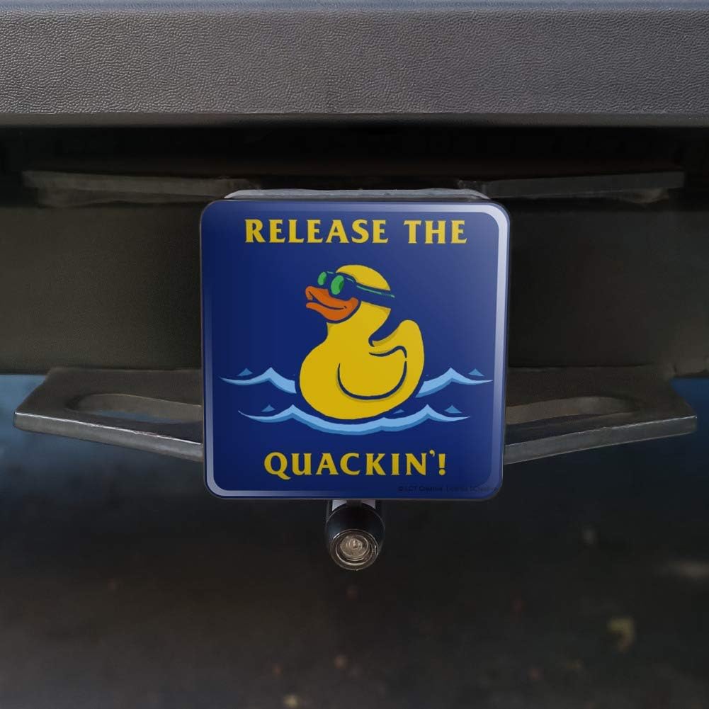 GRAPHICS & MORE Release The Quackin' Kraken Rubber Duck Funny Humor Tow Trailer Hitch Cover Plug Insert