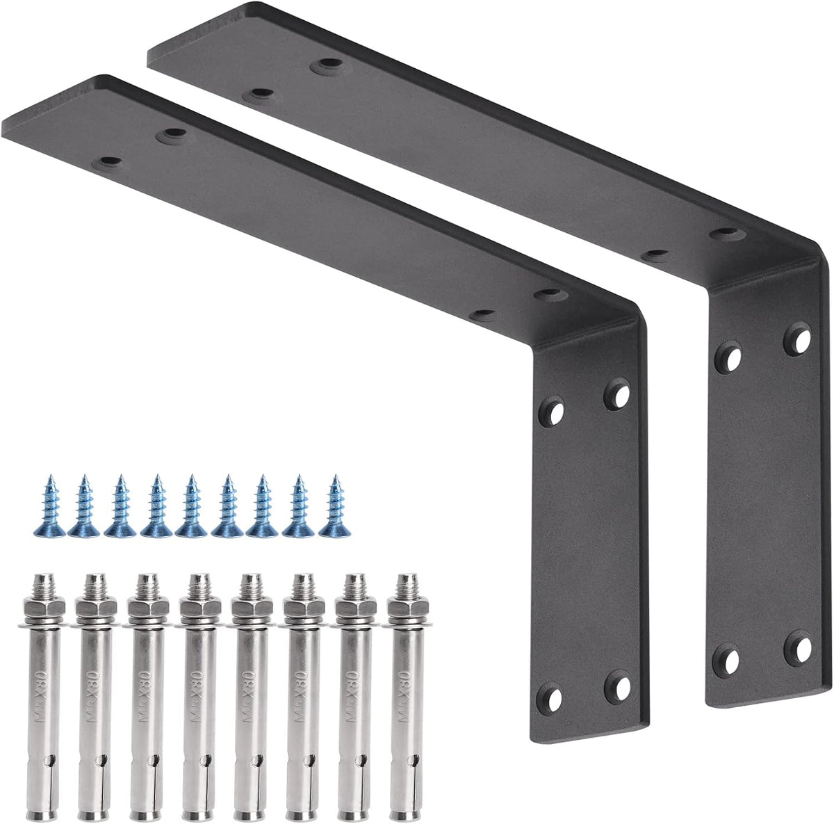 yumore countertop support bracket, heavy duty 5mm l shown in use
