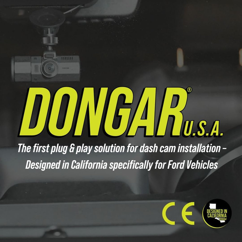 Dongar Dashcam Power Adapter (5-pin Type F) for Select Ford Vehicles. Compati...