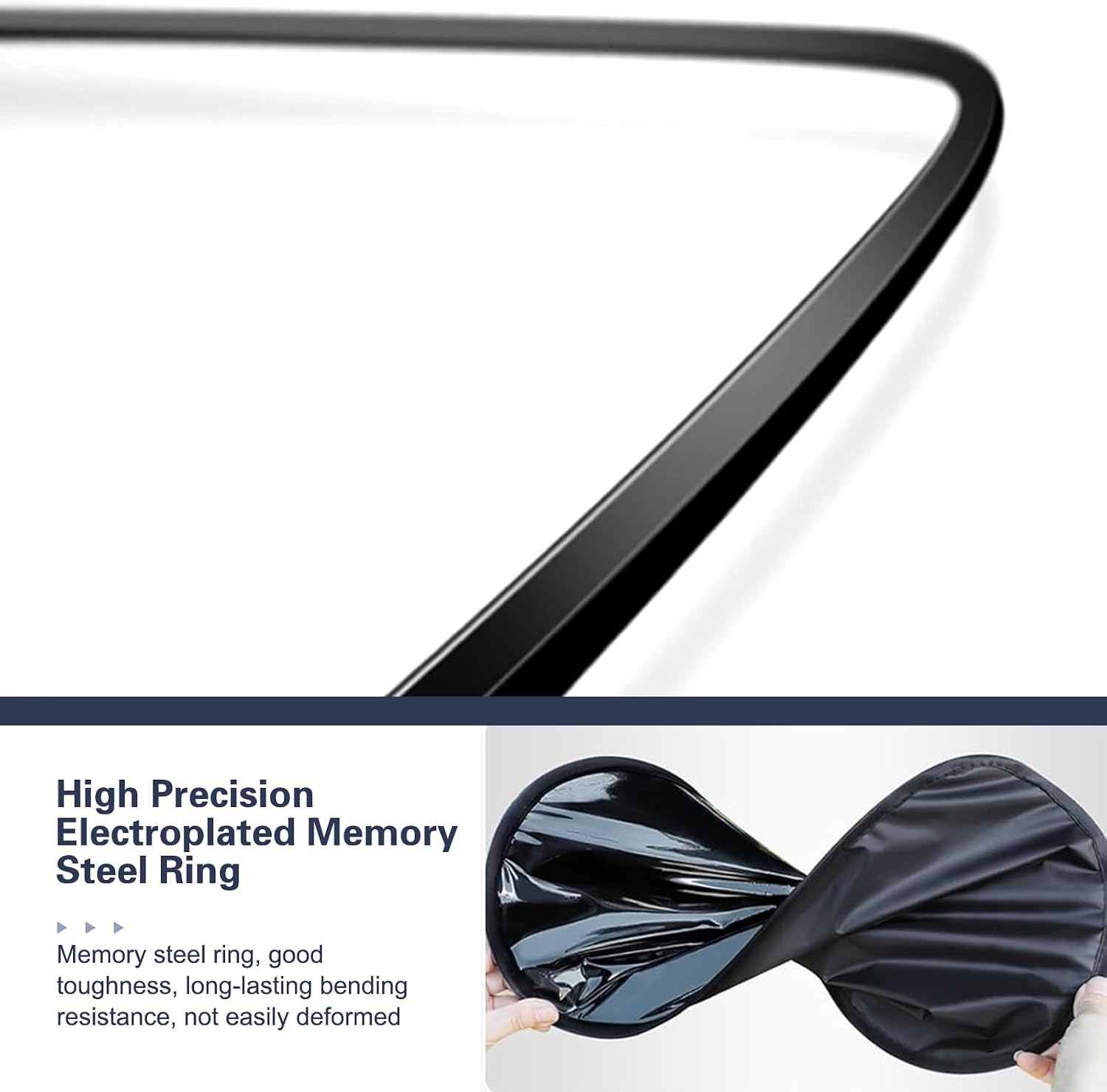 4 PCS Car Side Window Sun Shade, Polyester Sunproof Heat Insulation Front Rear Window Shades, Sun Block Privacy Protection Cover, Universal for Most Vehicles (Black)