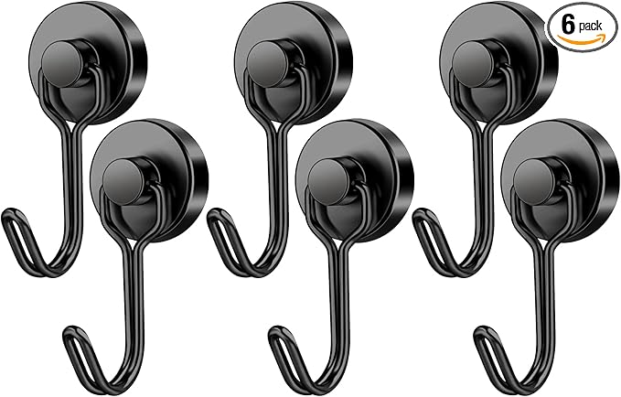 FINDMAG Magnetic Hooks, 40Lbs+ Strong Magnet Hooks by FINDMAG