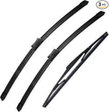 3 Wipers Set-26"+16" Front Windshield Wipers and 14A" Rear Wiper Blade by SCTIOANSNOemWiperBlades