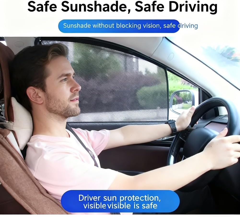 4 Pcs Car Side Window Sun Shade for Acura RDX 2019-2024 2025, Magnetic Window Cover Sun Blocker Heat Shield Auto Privacy Shade Mesh Curtain Protector