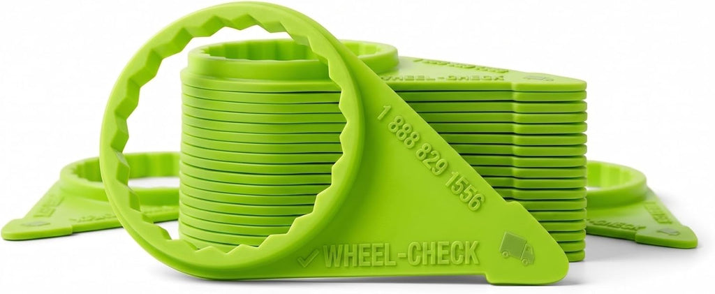 WLCH High Visibility Yellow Loose Wheel Nut Indicator | Fleet, Commercial Truck & Transit Safety | 100 per Bag (7/8" (22mm))