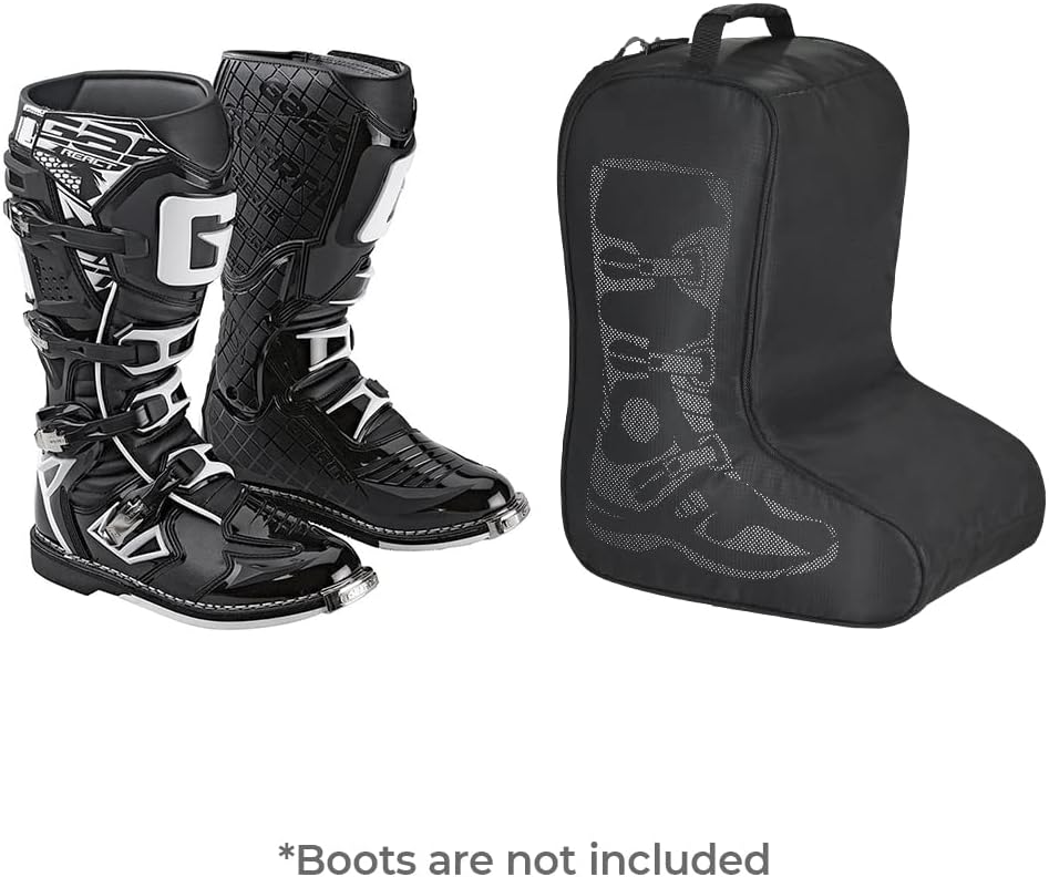 ViaTerra Boot Bag/Shoe Travel Bag for Motorcycle Riding Boots | Available in 2 Sizes | Compatible for Motocross Knee high Boots (Large)