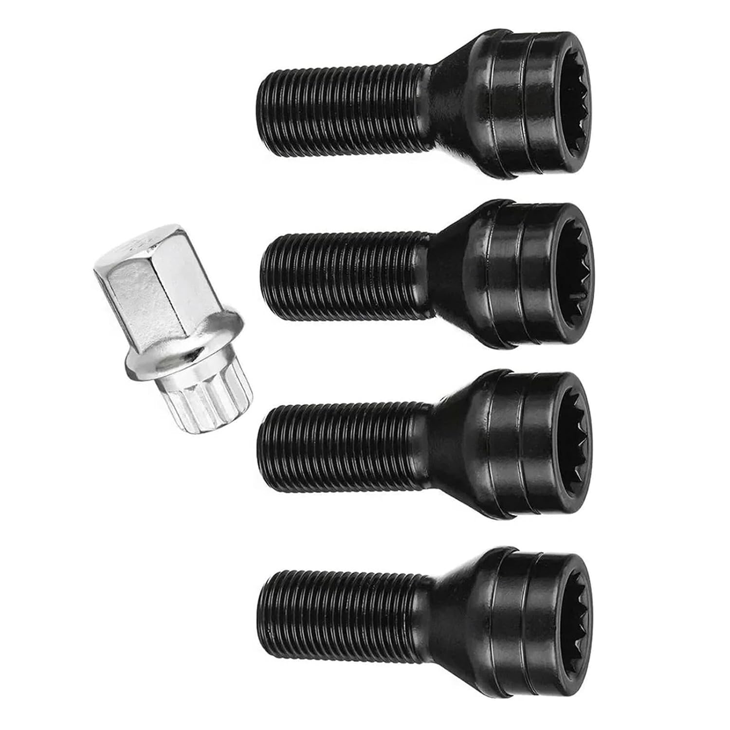Wheel Spherical Bolt Compatible with Mini for Countryman for R60 2010 2011 2012 2013 2014 2015 2016 OEM 36136776076 4 Pcs Car Tire Screw Wheel Studs