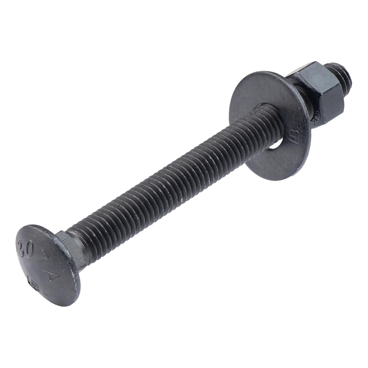 1/2 in. x 5 in. black carriage bolt, main product view