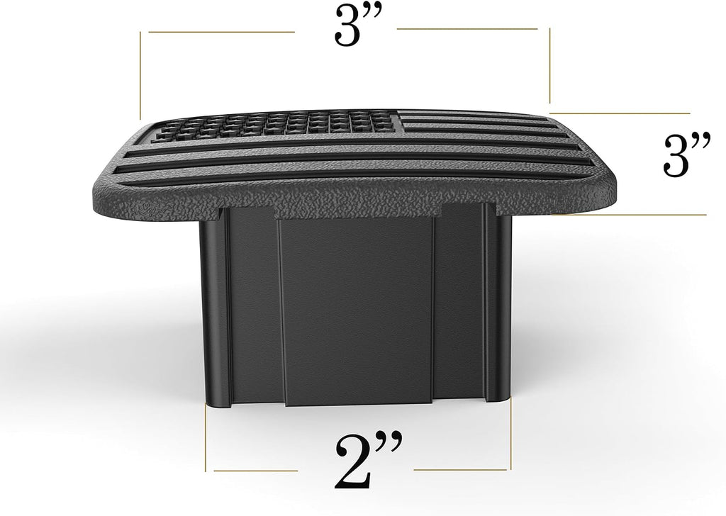 2" Black American Flag Hitch Plug Cover for 2 Inch Receiver, Heavy Duty Rubber Trailer Hitch Cover for Trucks, SUV, Tow Hitch Receiver Plug, No Pin Needed (Fit 2" receivers)