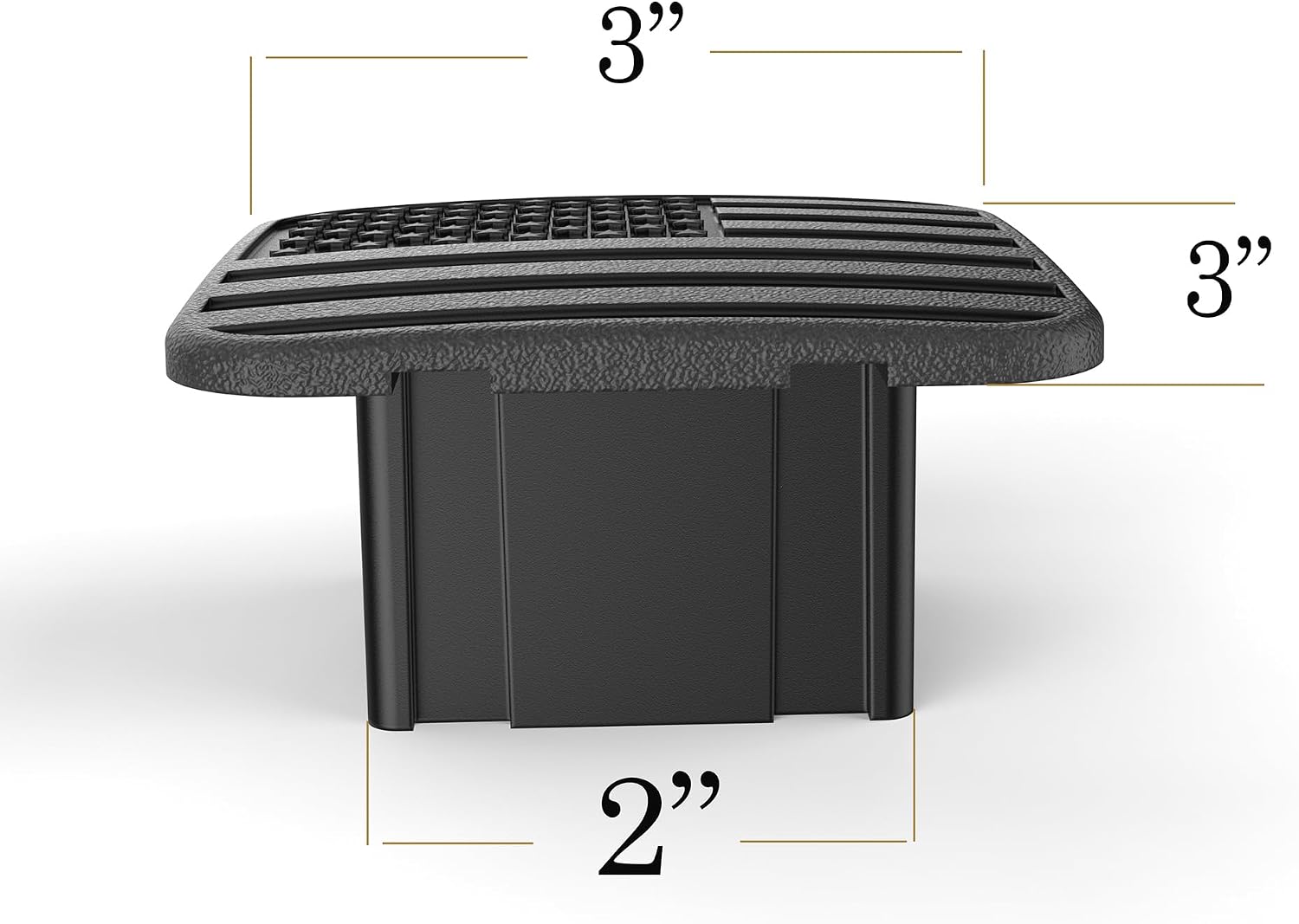 2" Black American Flag Hitch Plug Cover for 2 Inch Receiver, Heavy Duty Rubber Trailer Hitch Cover for Trucks, SUV, Tow Hitch Receiver Plug, No Pin Needed (Fit 2" receivers)