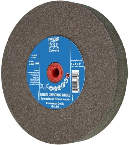 pferd vitrified bench grinding wheel 7" x 1", main product view