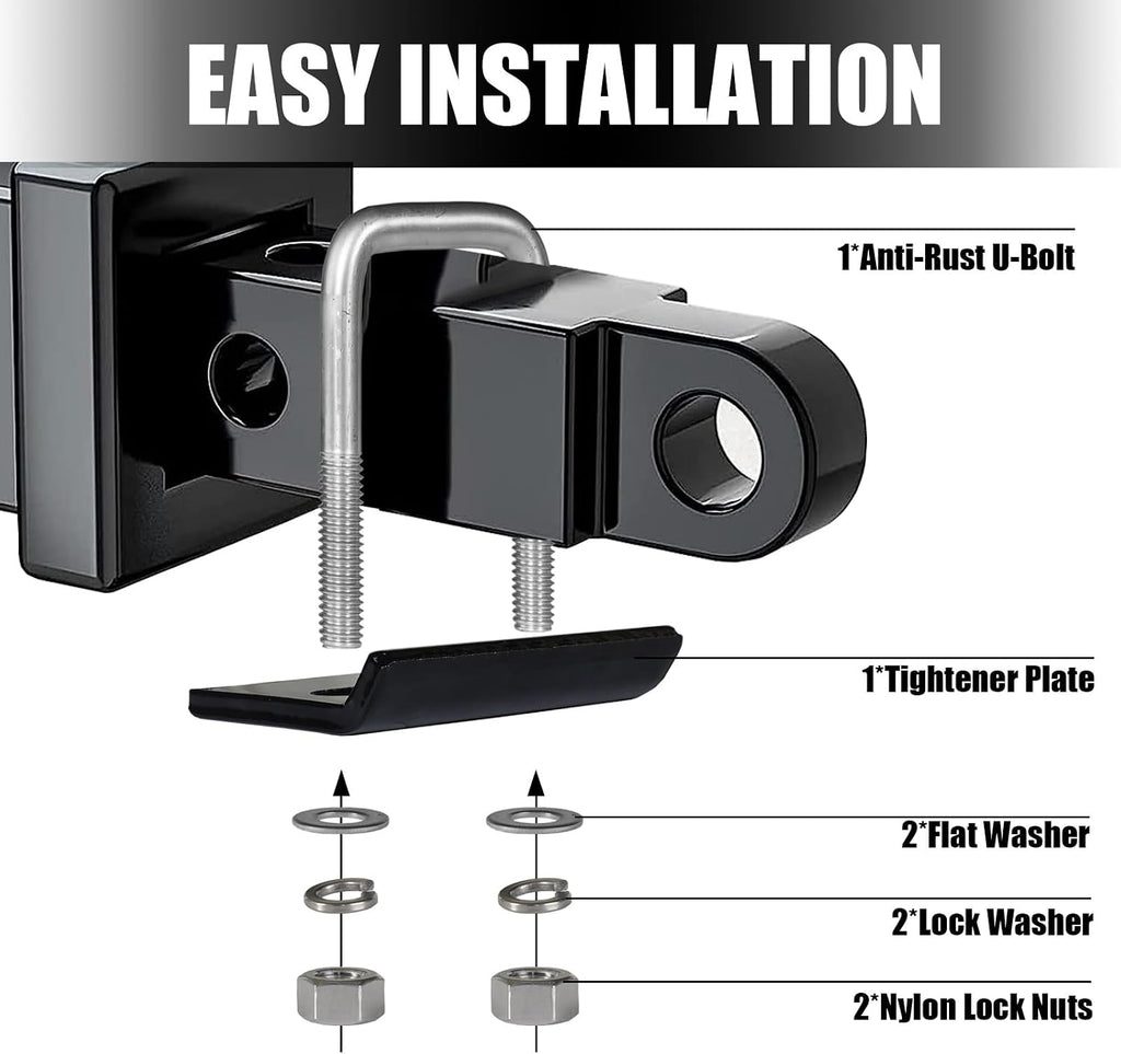 Big RED Hitch Tightener and Heavy Duty Anti-Rattle Stabilizer: Made of Carbon Steel for 1.25" and 2" Hitches, Reduces Movement,Trailer Hitch Accessories