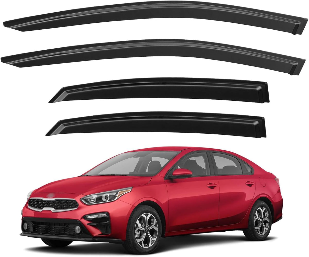 Window Visors Rain Guards for 2019 2020 2021 2022 2023 2024 Kia Forte,