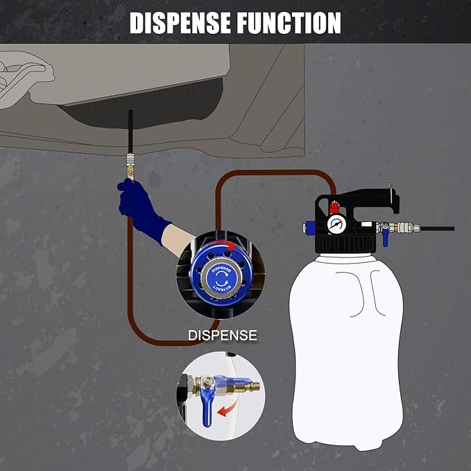 JIFETOR Transmission Fluid Pump Pneumatic Extractor and Dispenser Tool Kit - Image 7