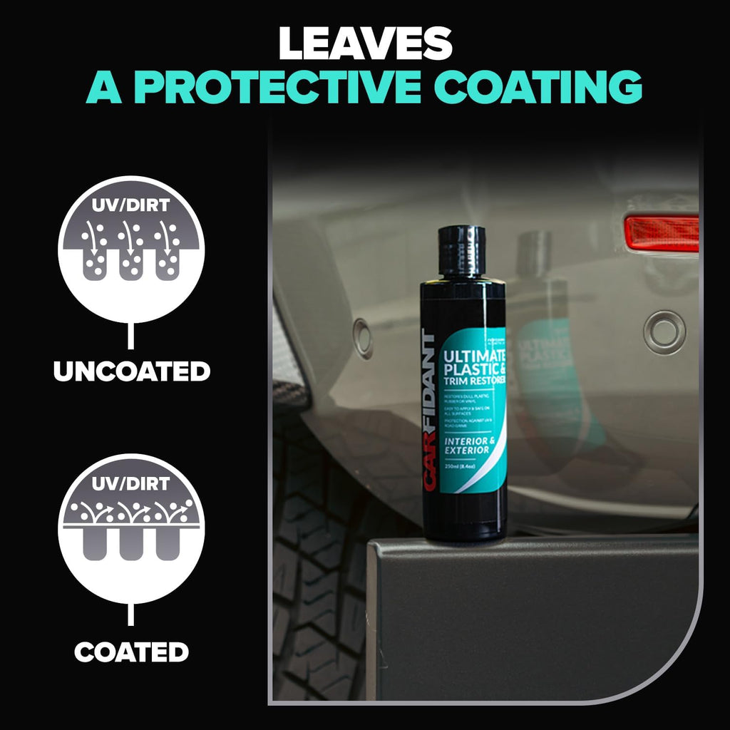 Carfidant Bug Remover Heavy Duty with Trim & Plastic Restorer - Car Exterior Cleaner