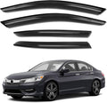 Rain Guards for Car Windows, Tape-On Window Visors Rain Guards Fit for Honda
