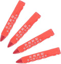 4pcs Waterproof Tire Marker Pens Red Wax Crayons for Marking on Plastic and Carton Sturdy Auto Tire Repair Tool for Marking Repair Position