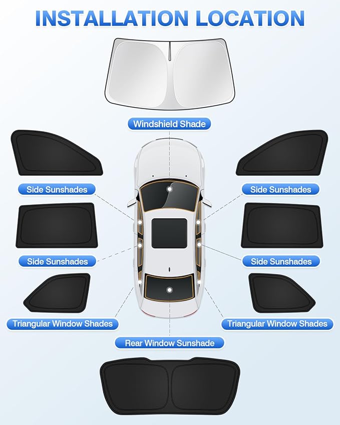 Windshield Sun Shade for 2022-2025 2026 Jeep Grand Cherokee Accessories - Image 5