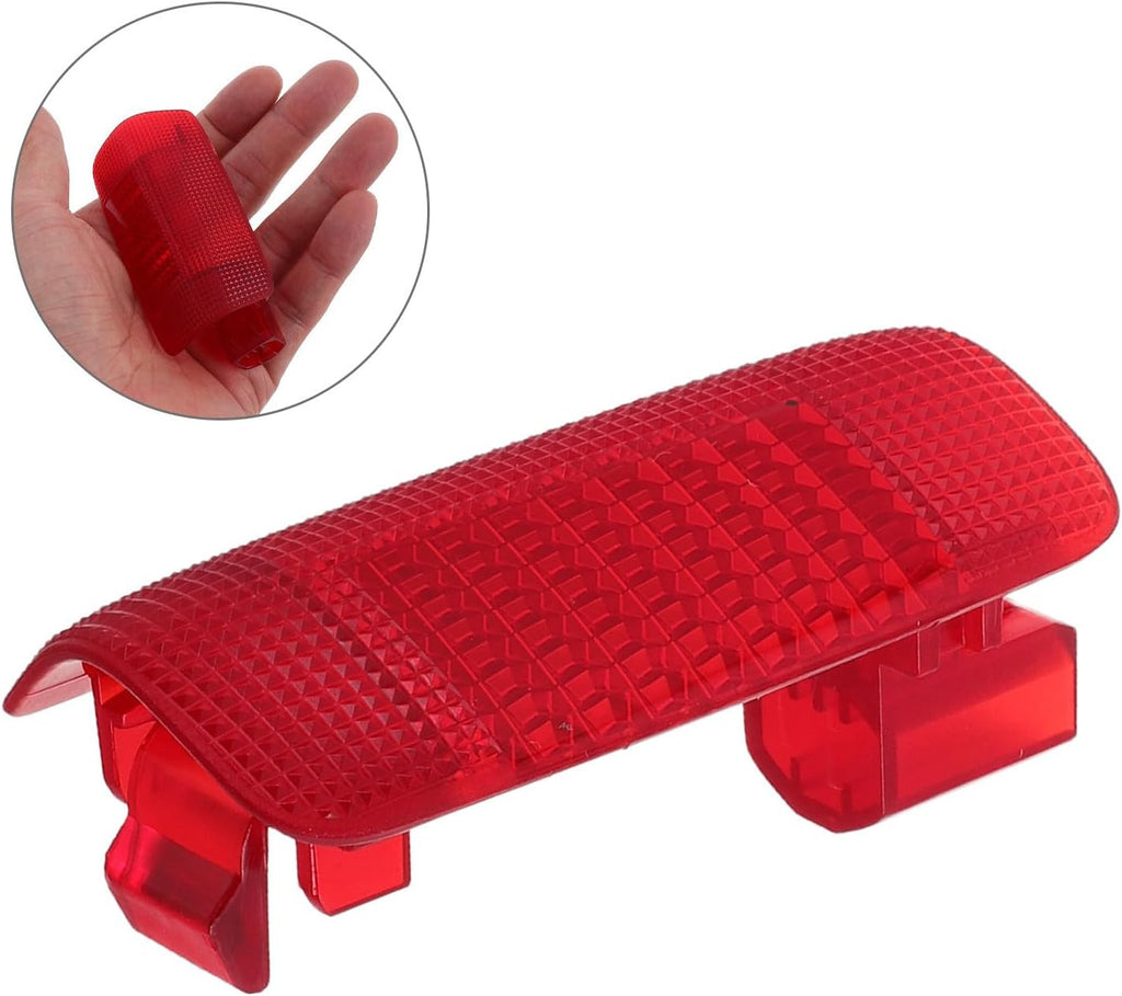 Amosfun Red LED Car Door Light with Aesthetic Design and Bright Illumination Plastic Vehicle Door Lamp for Interior Use