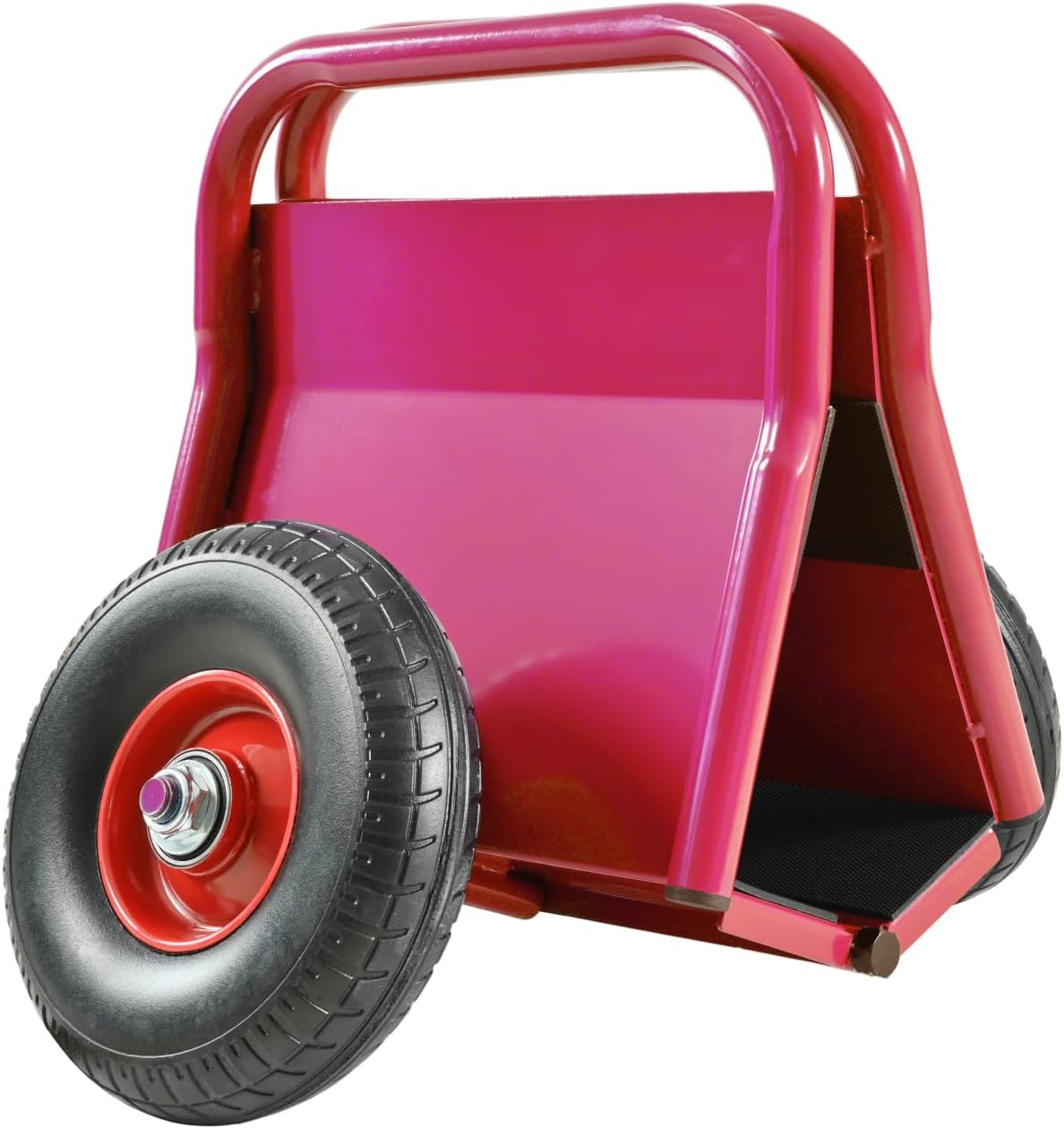 Heavy Duty Panel Dolly with Solid Rubber Tires for Heavy Material Handling