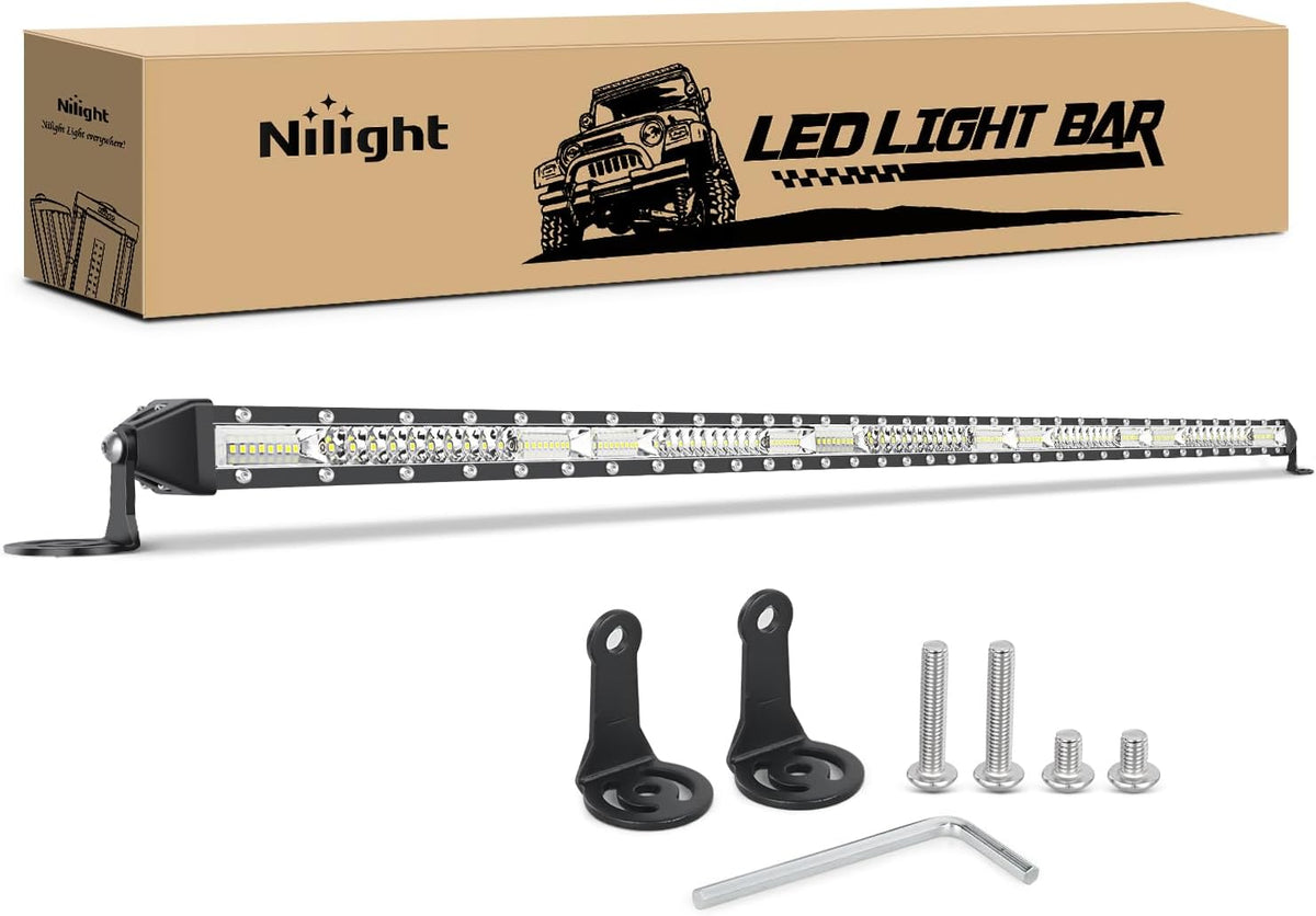 nilight slim led light bar 50 inch 130led, main product view
