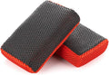 P & S PROFESSIONAL DETAIL PRODUCTS - Reset Clay Scrubber - Easily Cleans Painted Surfaces, Debris, and Road Grime Quickly and Efficiently Red/Black - 2-Pack