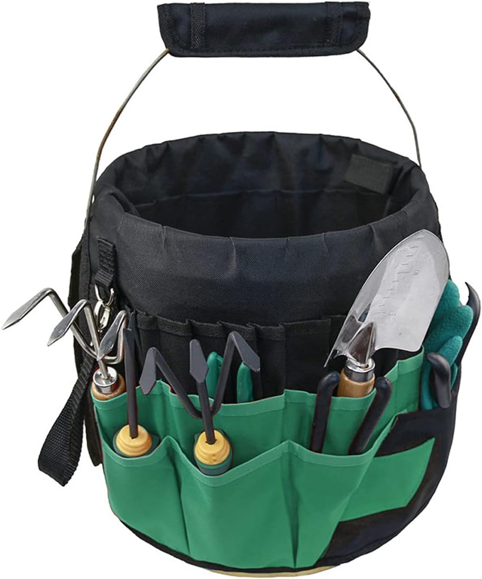 green gardening tools organizer 5 gallon bucket tools, main product view
