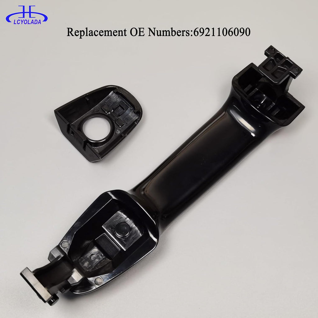 Exterior Door Handle Front Left Driver Side Compatible with Toyota Camry 2012-2017, Black