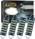QasimLed 44MM 1.73" Car Rigid Loop Festoon Led Bulb 2016 Chip Super Bright 211-2 212-2 561 578 Reading Dome Lamps Cargo/Trunk Lights AC/DC 12V White,Pack of 4