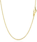 1.5mm 14k gold cable chain necklace for women, main product view