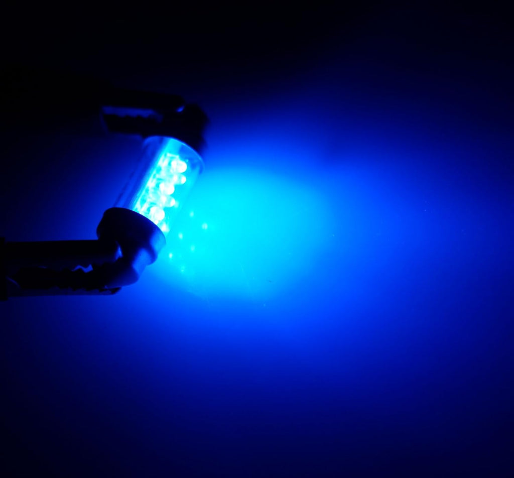 LEDTCL-31M-B6 Trunk Cargo Light LED Light Bulbs Festoon 31mm, 6 LED Blue 2-pc Set