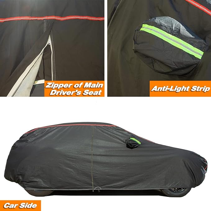 AUQDD 6-Layers PEVA New Material Truck Full Padded Car Cover Waterproof All - Image 3