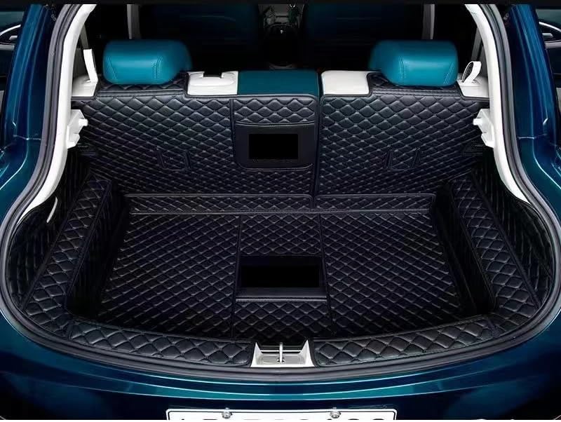 Full Coverage Leather Trunk Mat Compatible with GWM ORA 03 Funky Cat Good Cat 2025 2024 Rear Backrest Mats Boot Liner Tray Carpet(B3)