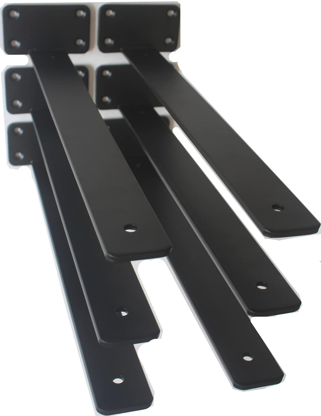 16 inch black hidden l shelf bracket (1/5, main product view