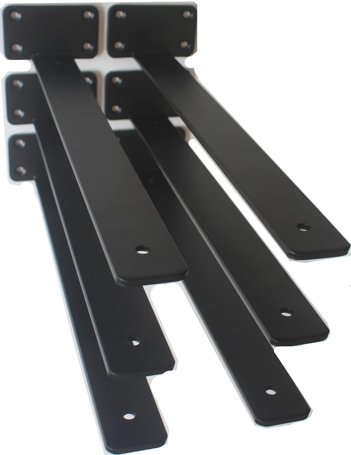 16 inch black hidden l shelf bracket (1/5, main product view