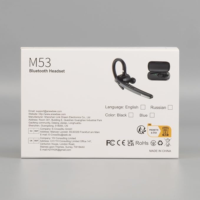 New bee Bluetooth Headset, 72H Talktime Wireless Bluetooth Earpiece - Image 11