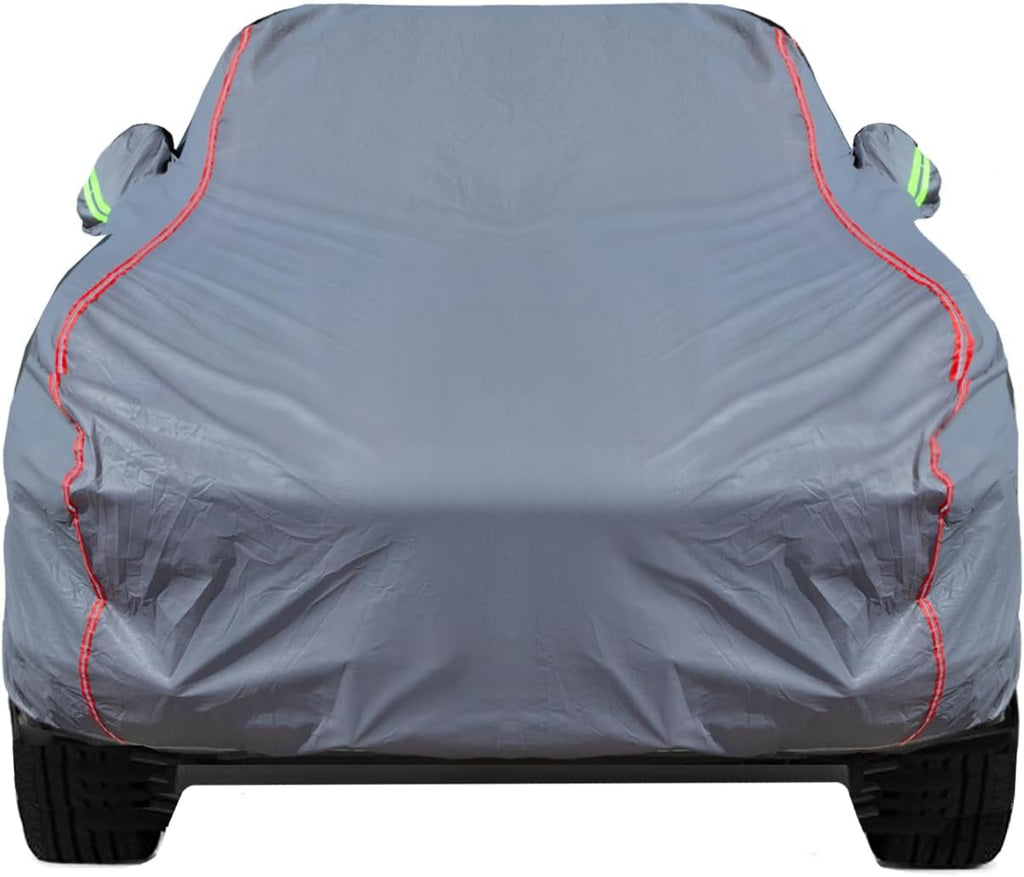 Breathable New Material, Waterproof Car Cover, Locks and Zipper Doors,