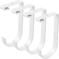 4-Pack Heavy Duty Add-On Flat Hook Accessory by Saderoy