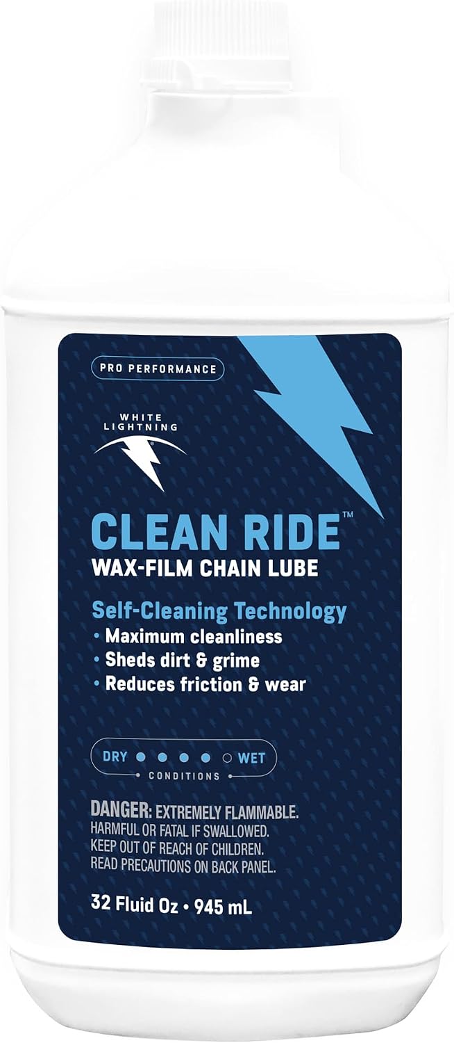 white lightning clean ride self-cleaning wax chain lubricant, main product view