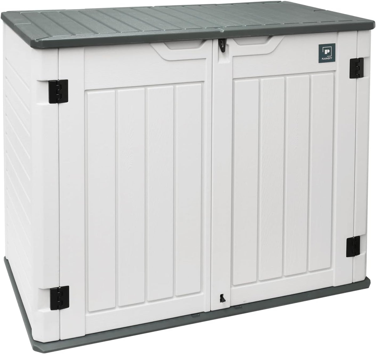 35 Cu.ft Outdoor Storage Shed, Large Resin Storage Box, Waterproof & Lockable